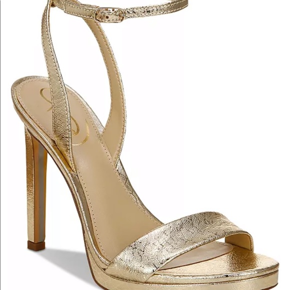 Shoes - NWT Sam Edelman gold heels stiletto